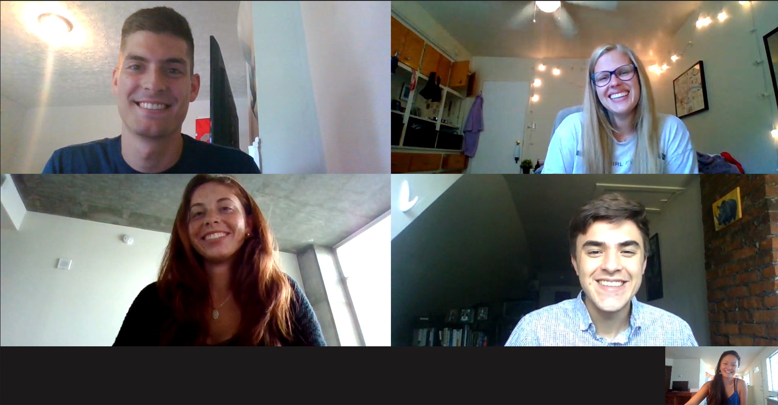 Friends made during the virtual internship